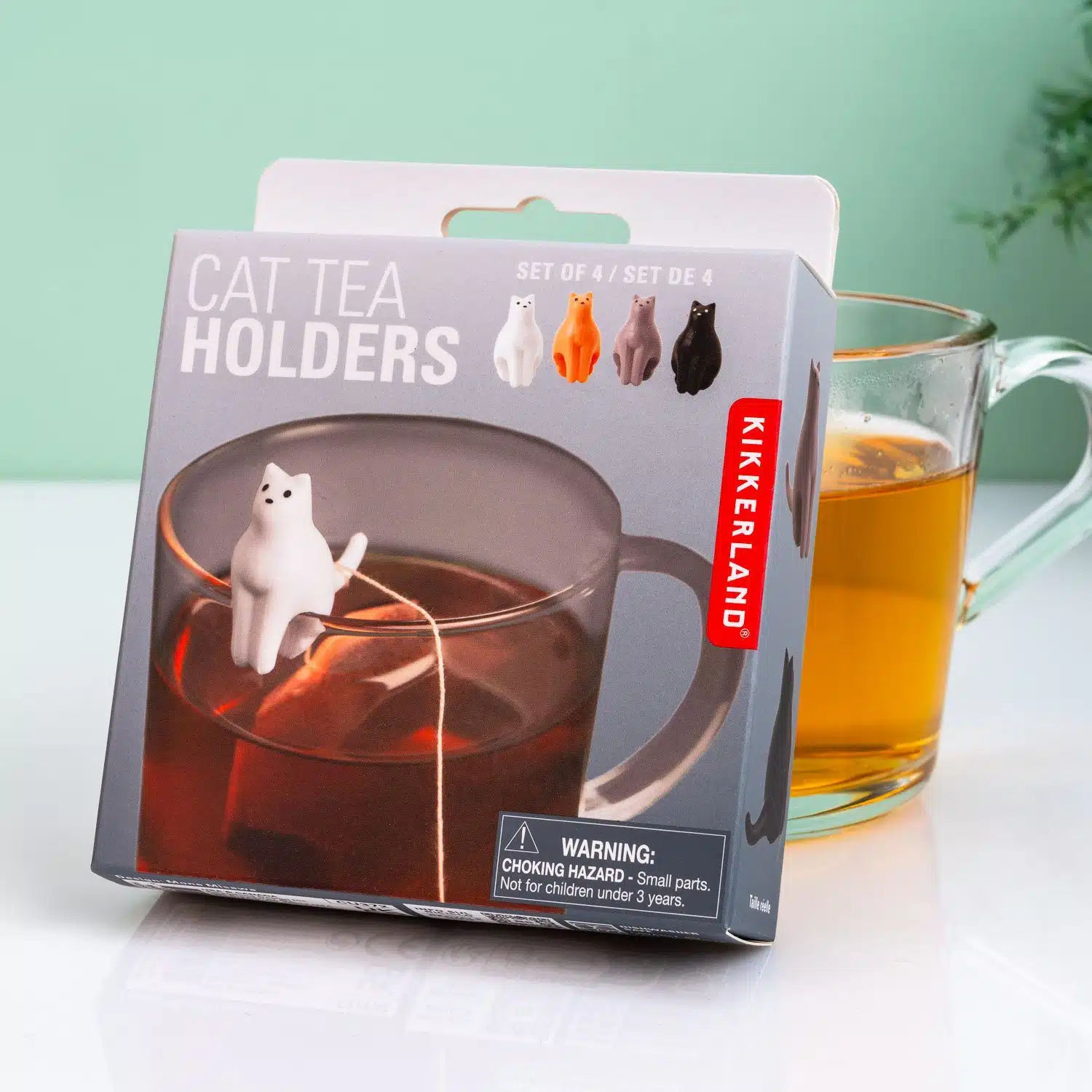 Katzen Teebeutelhalter (Set von 4)