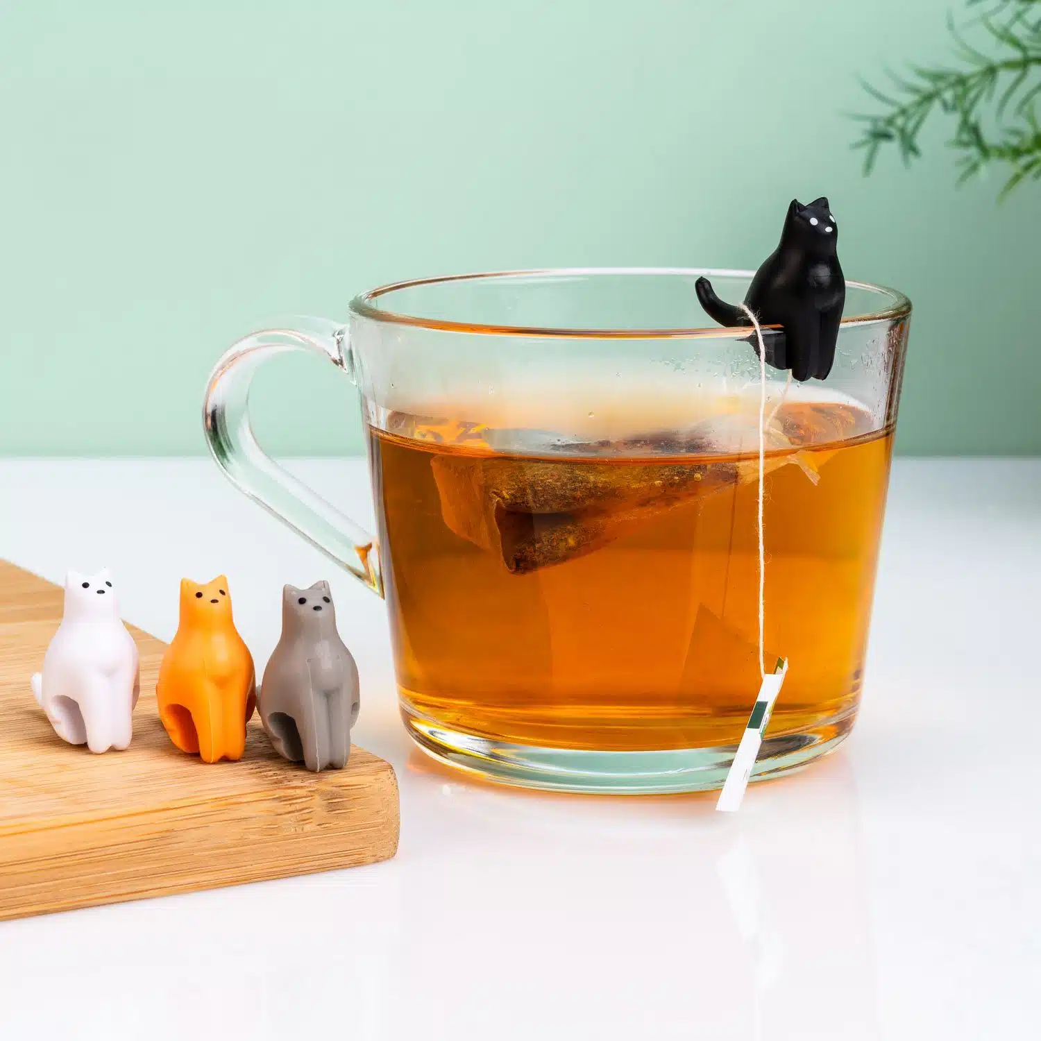 Katzen Teebeutelhalter (Set von 4)