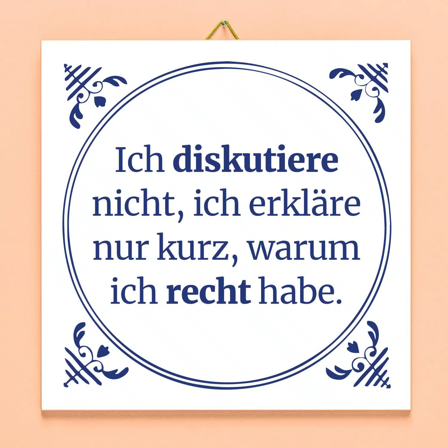 Kachel Ich diskutiere nicht