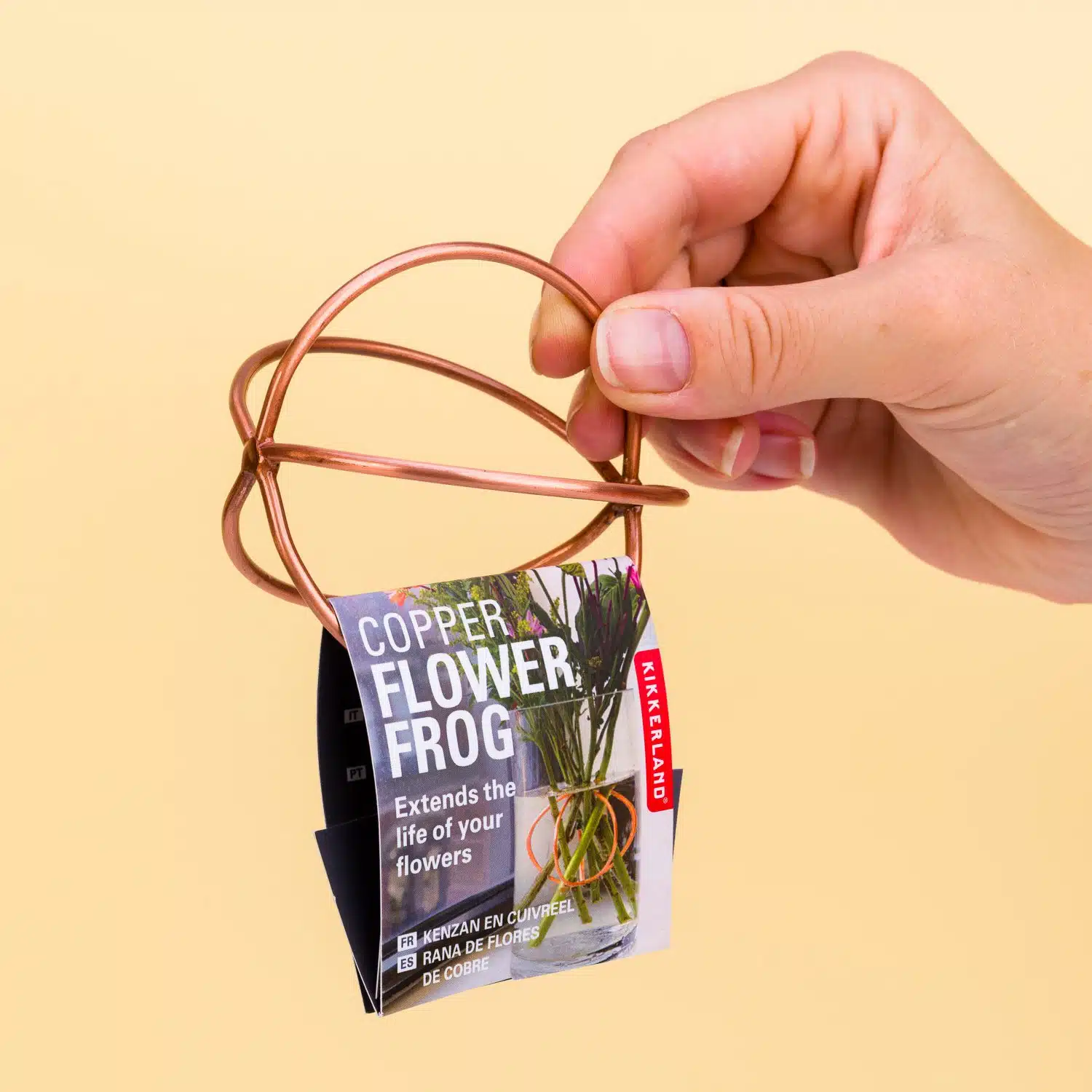 Kupferne Flower Frog