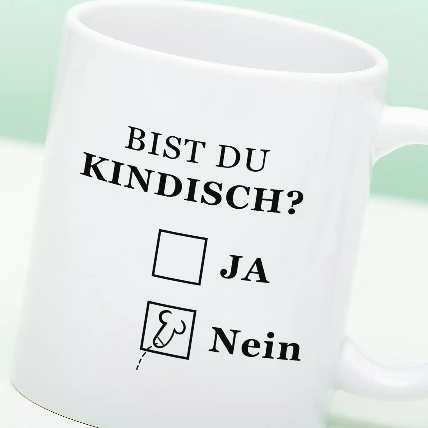 Tasse Kindisch