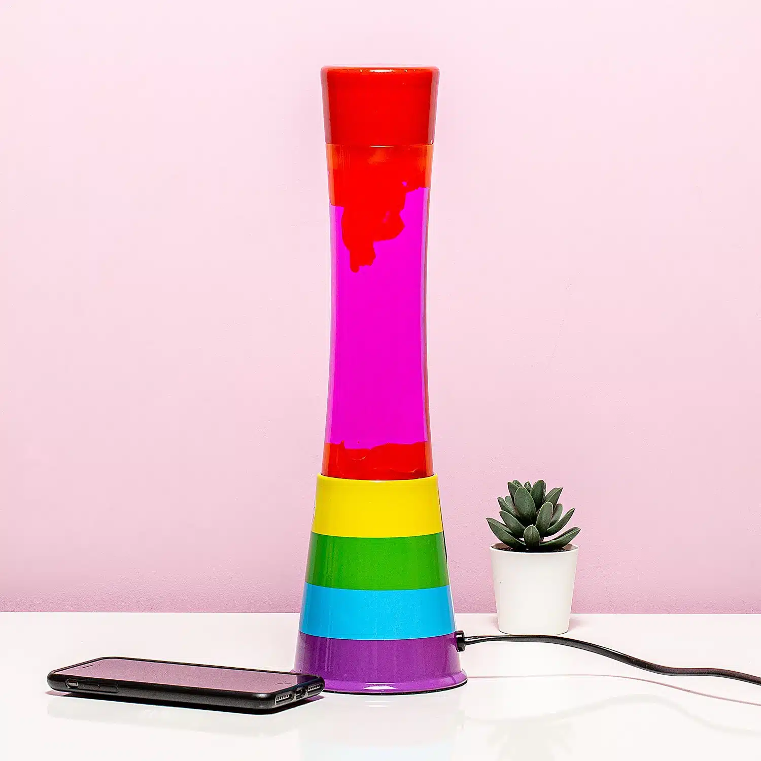 Regenbogen-Lavalampe