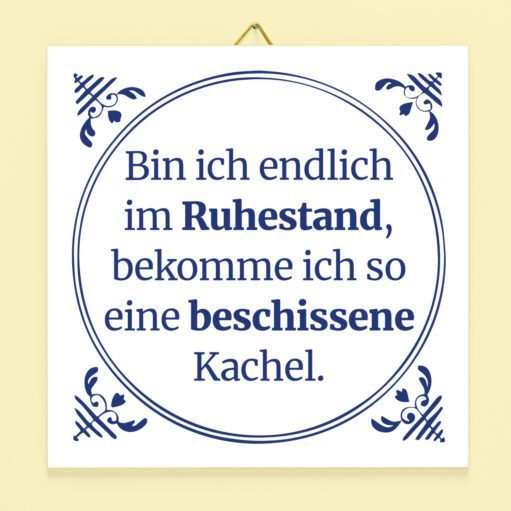 Kachel Bin ich endlich im Ruhestand