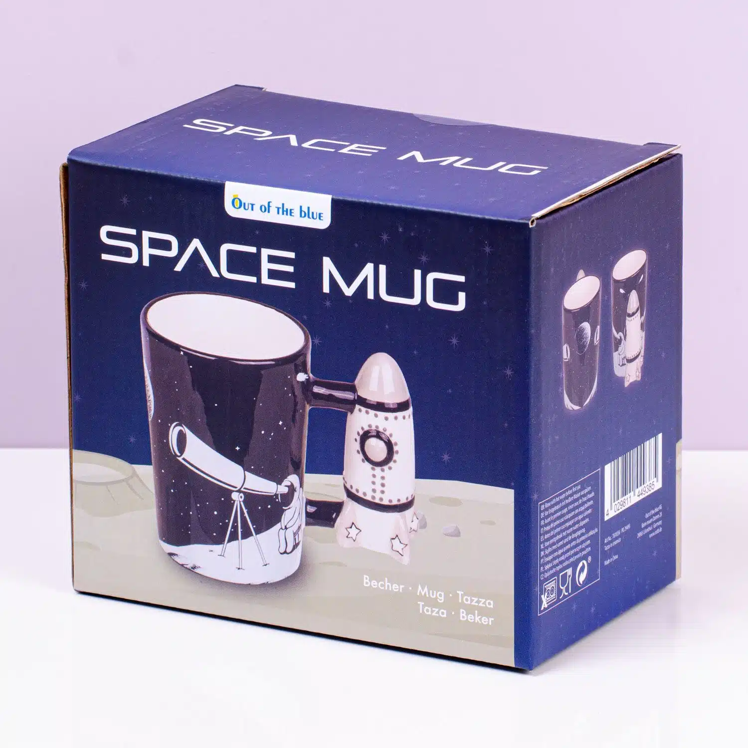 Space Tasse mit Raketen-Henkel