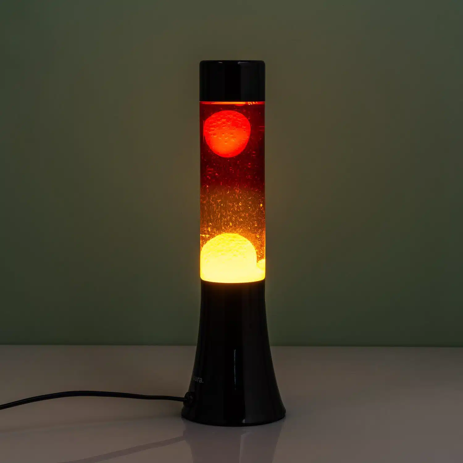 Mini-Lavalampe Rot und Gelb