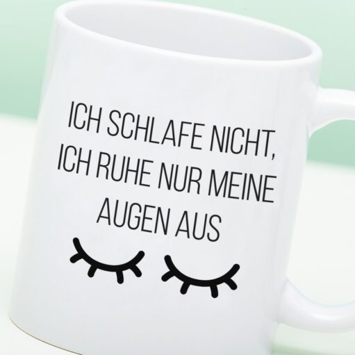 Tasse Ich schlafe nicht