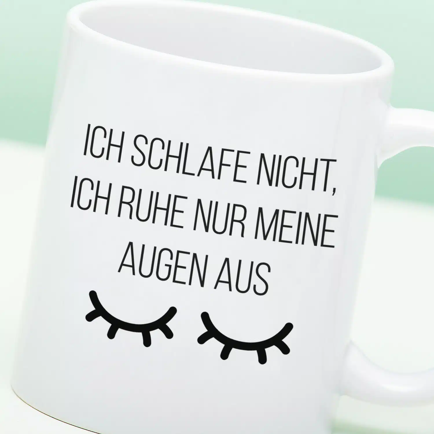Tasse Ich schlafe nicht