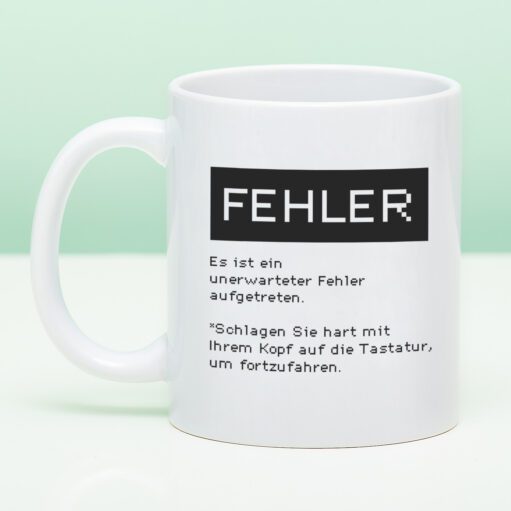 Tasse Fehler