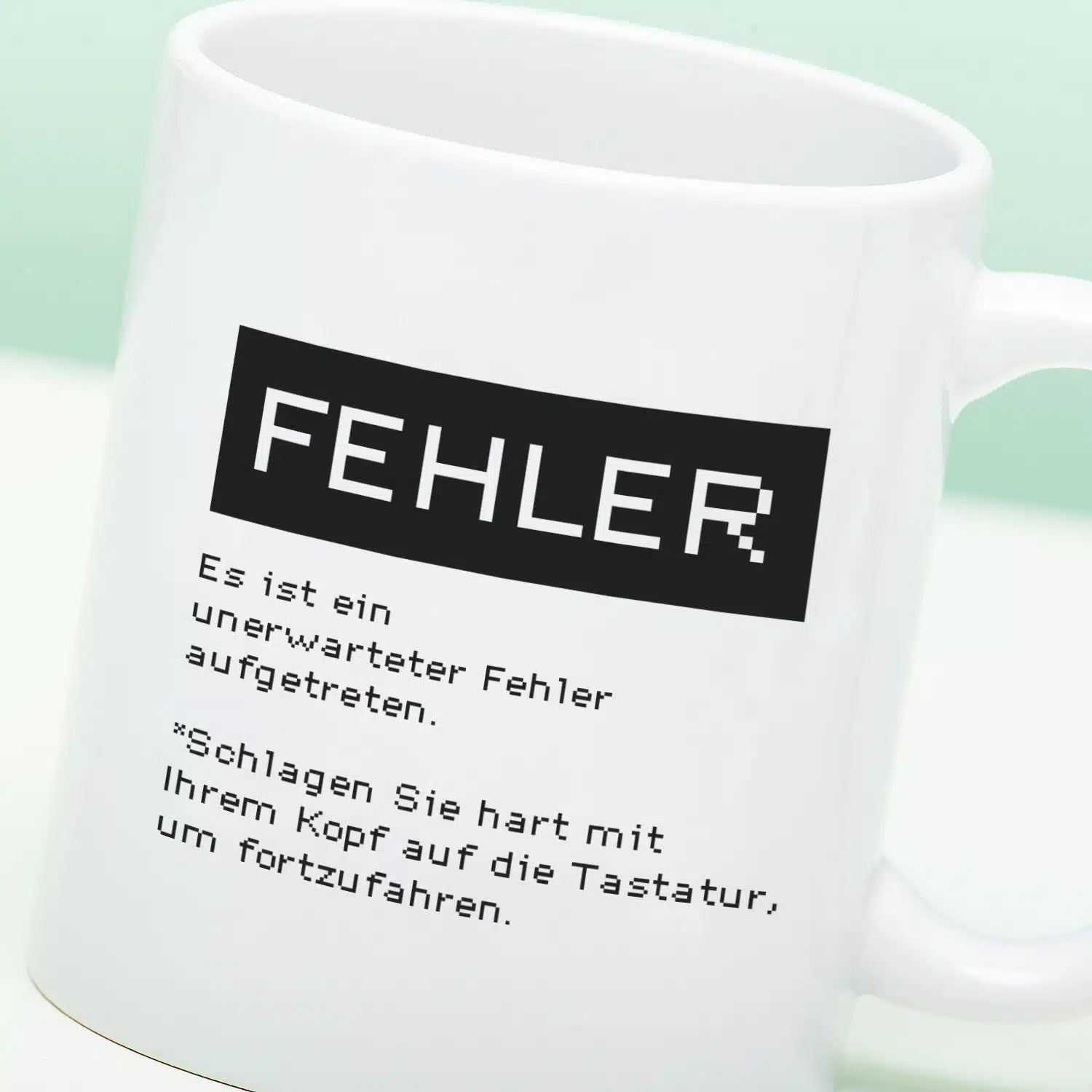 Tasse Fehler