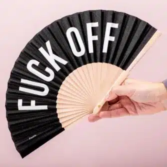 Holzfächer Fuck Off