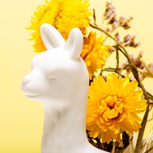 Lama-Blumentopf