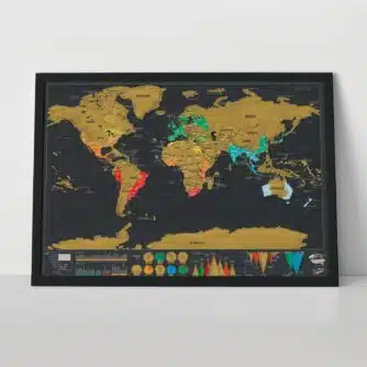 Scratch Map Deluxe Reiseedition Kratzweltkarte