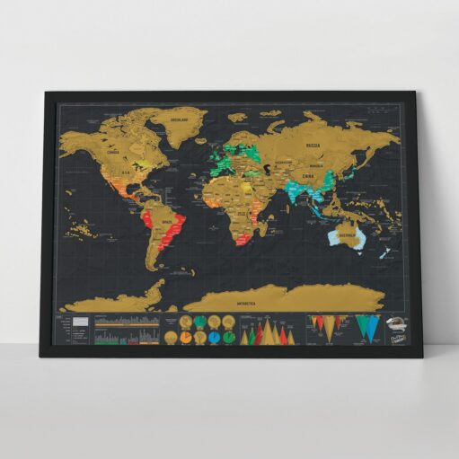 Scratch Map Deluxe Reiseedition Kratzweltkarte
