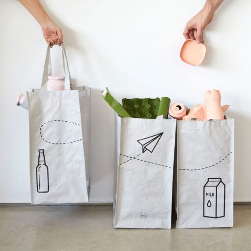 Recycling-Mülltaschen (Set von 3)