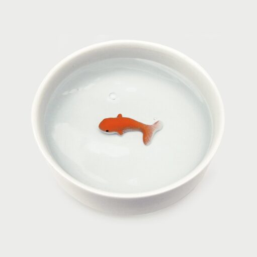 Wasserschale mit 3D-Fisch
