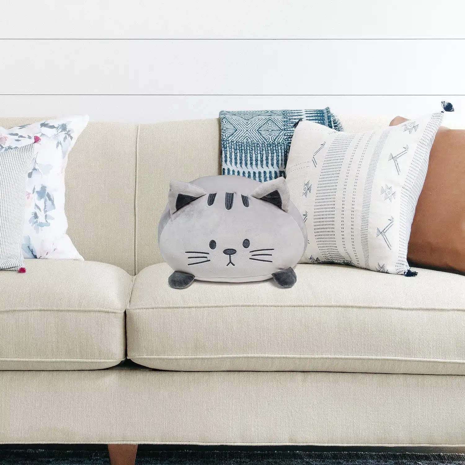 Katzenkissen - Rosa, Weiß, Schwarz, Grau, Braun, Weiß mit Schwarz und Braun, Schwarz mit Weiß