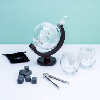 Globe Deluxe Dekanter-Set mit Gläsern - Normal
