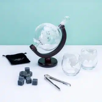 Globe Deluxe Dekanter-Set mit Gläsern - Normal