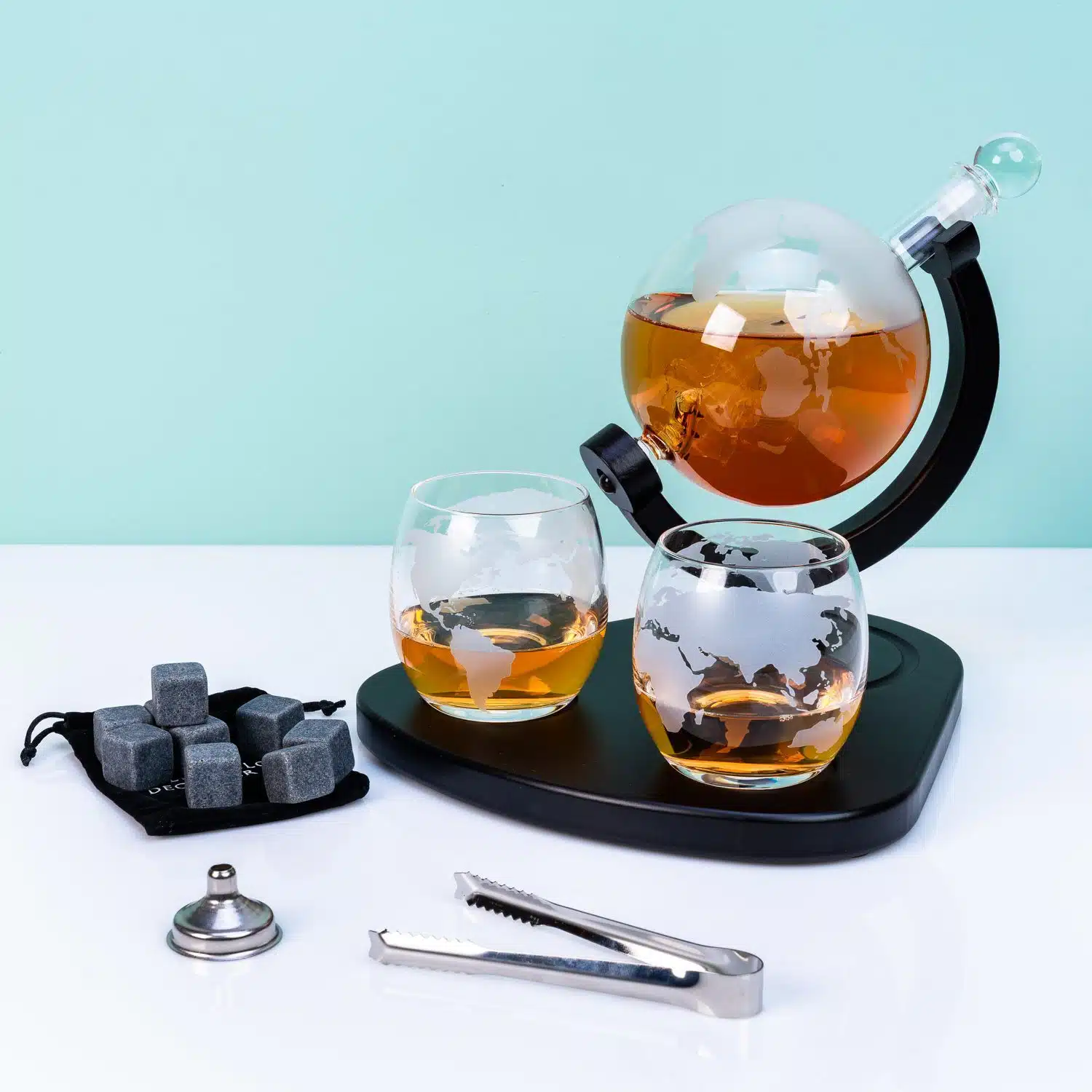 Globe Deluxe Dekanter-Set mit Gläsern