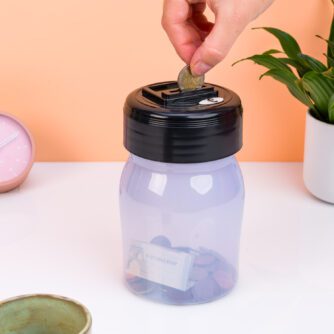 Transparente Zählende Spardose