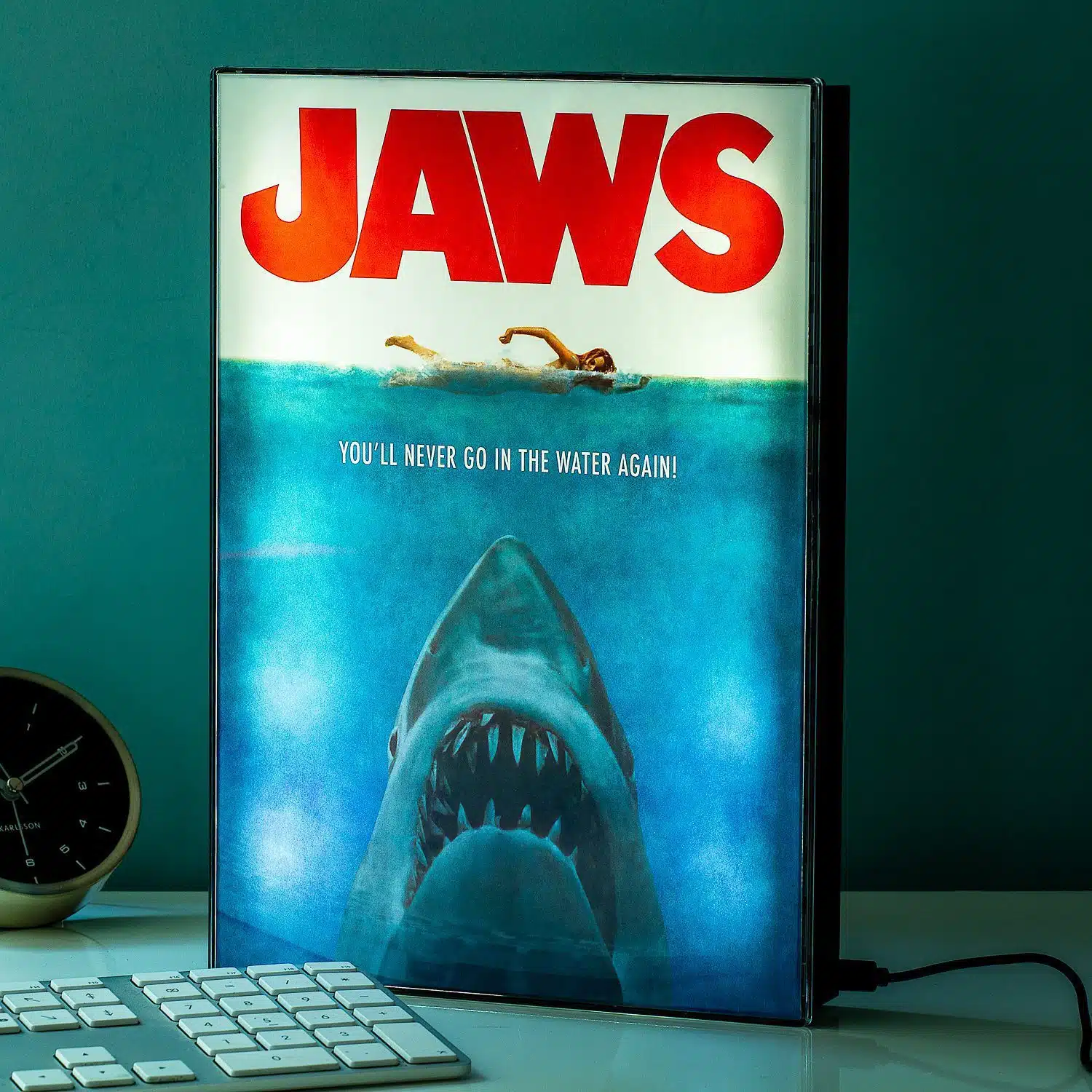 Jaws Filmposter Lampe