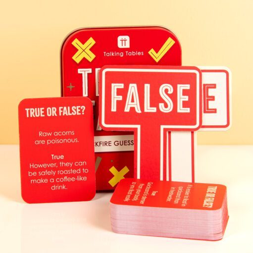 True or False in einer Dose
