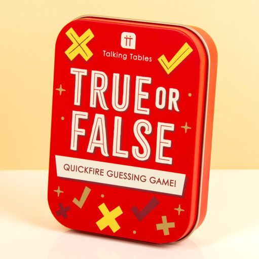 True or False in einer Dose