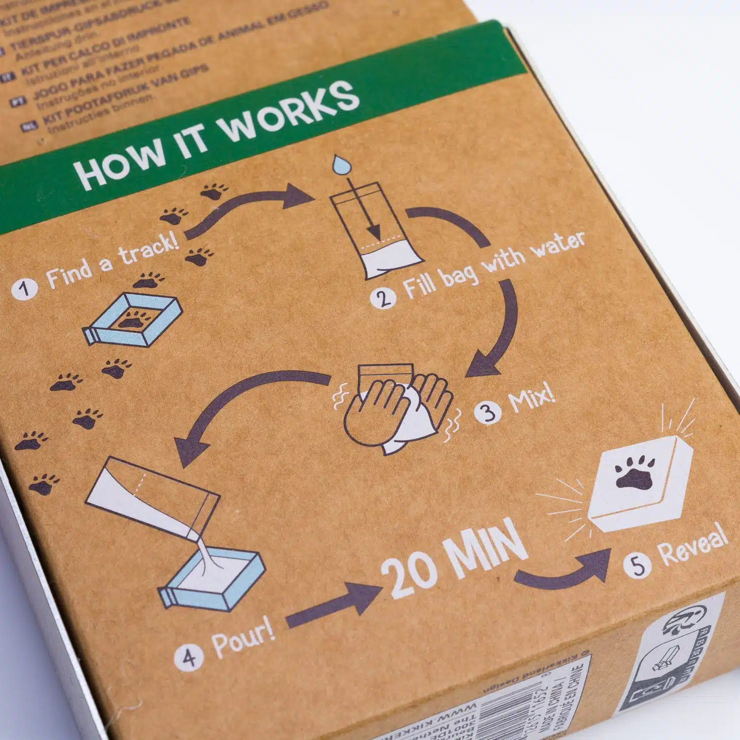 Huckleberry DIY Gipsabdruck von Pfoten