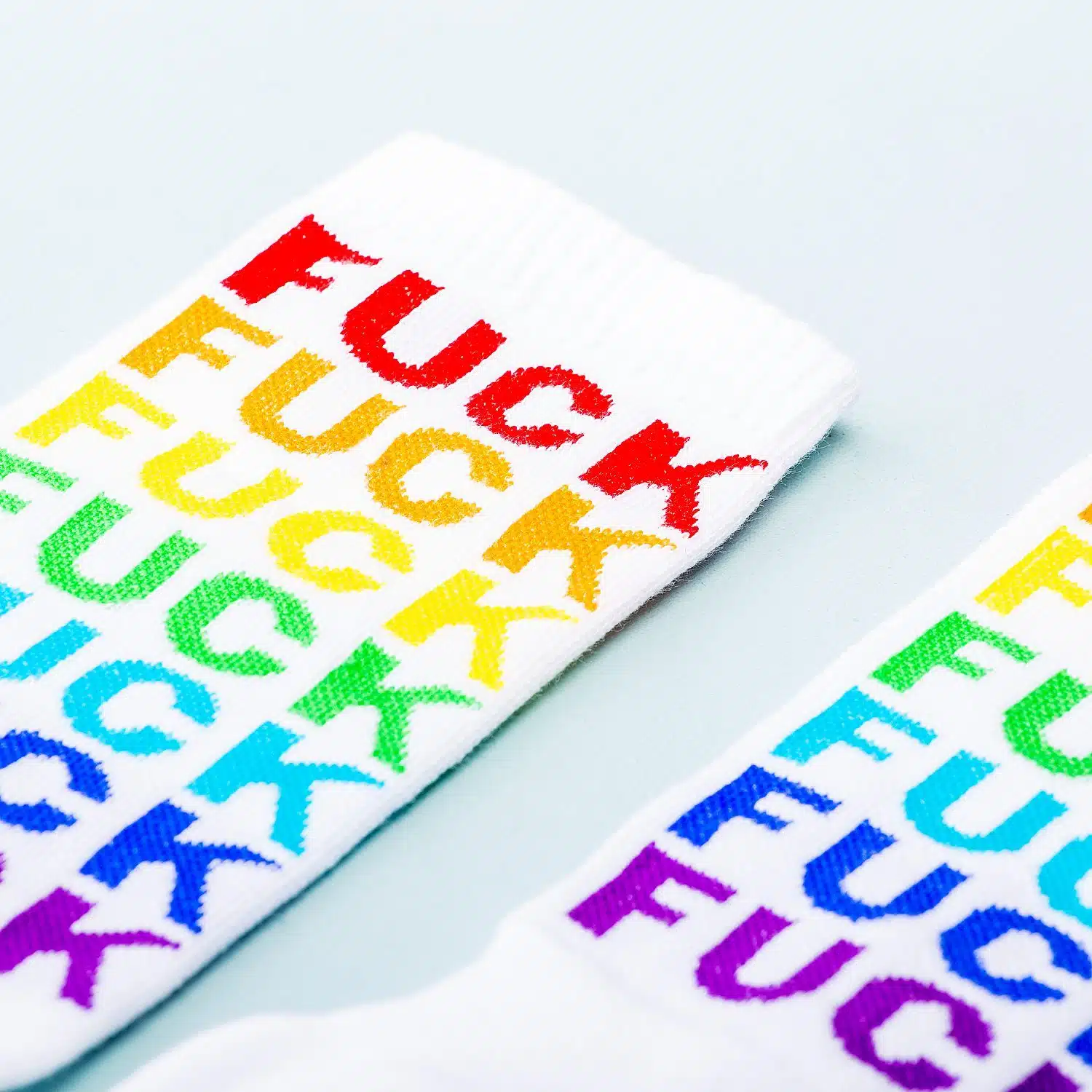 Fuck Off Socken - Regenbogen
