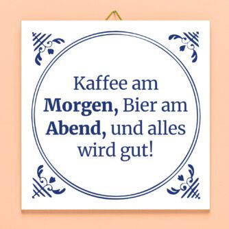 Kachel Kaffee am Morgen