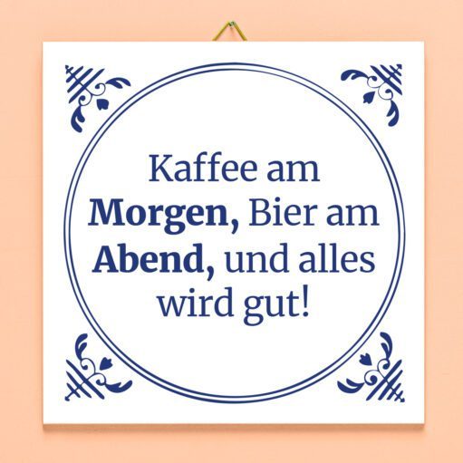Kachel Kaffee am Morgen