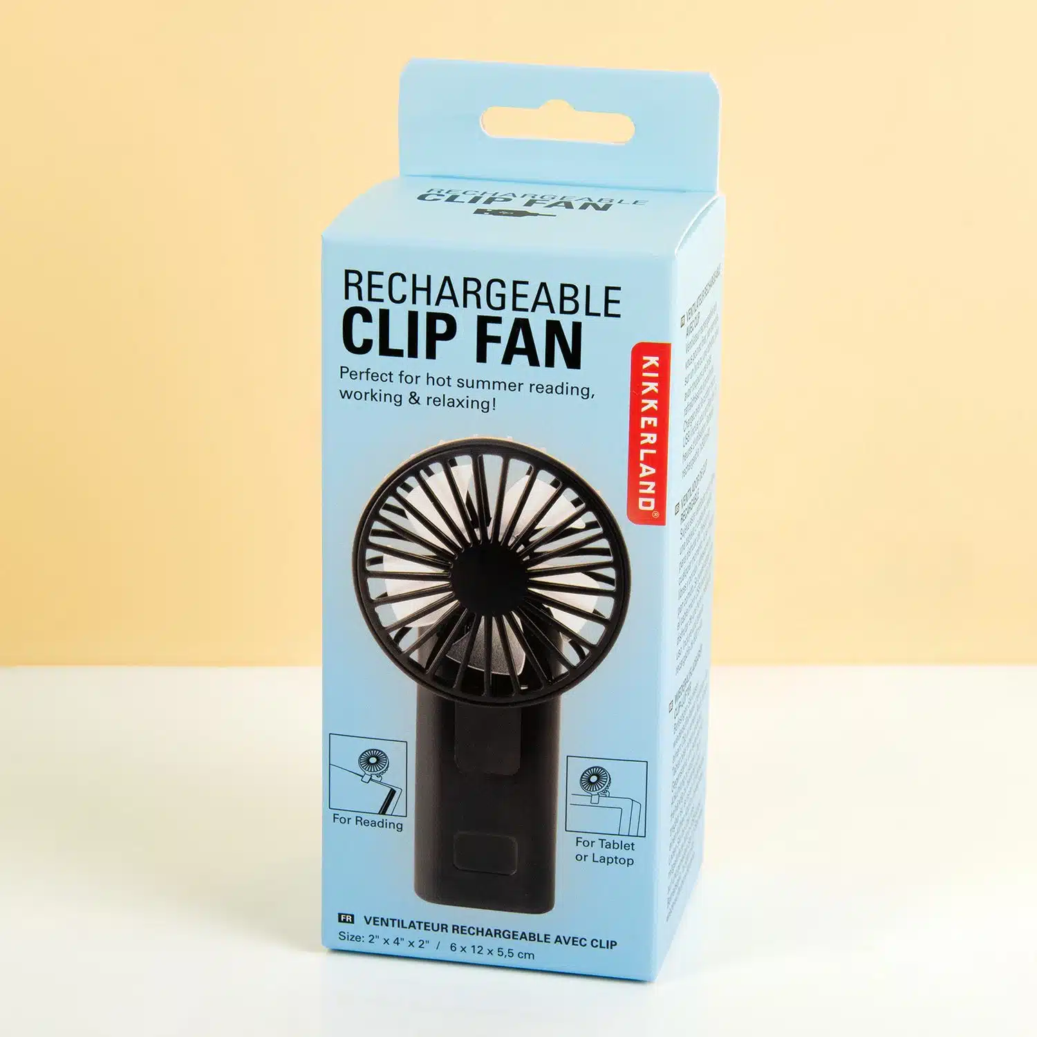 Wiederaufladbarer Ventilator mit Clip