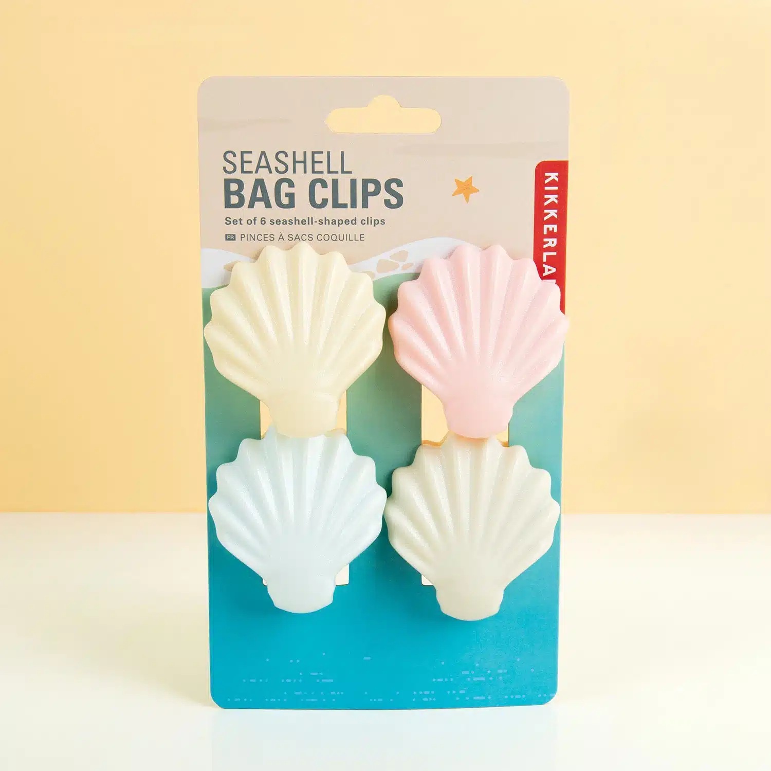 Muschel-Bag-Clips (Set von 4)