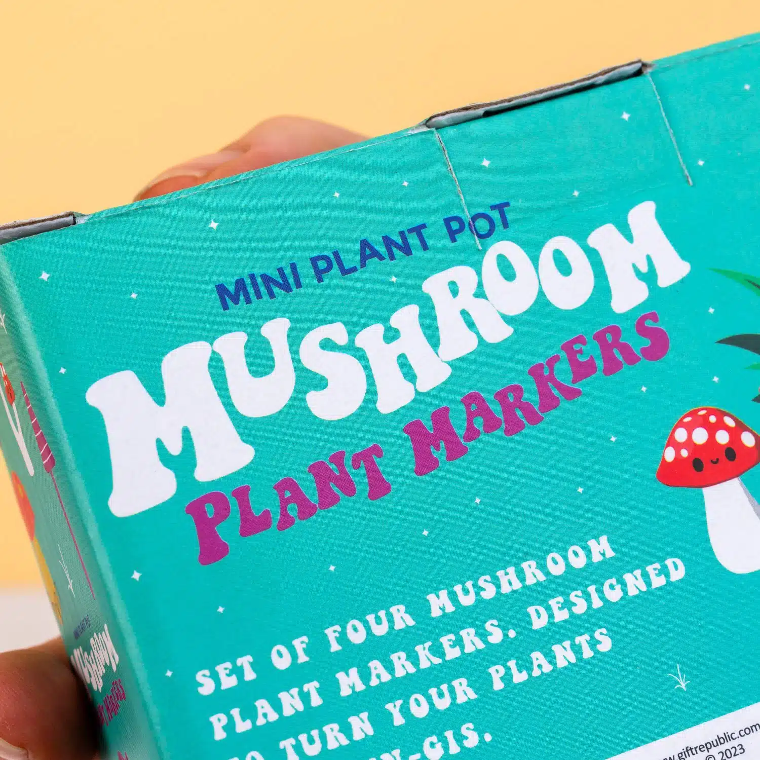 Blumentopf Pilze (Set von 4)