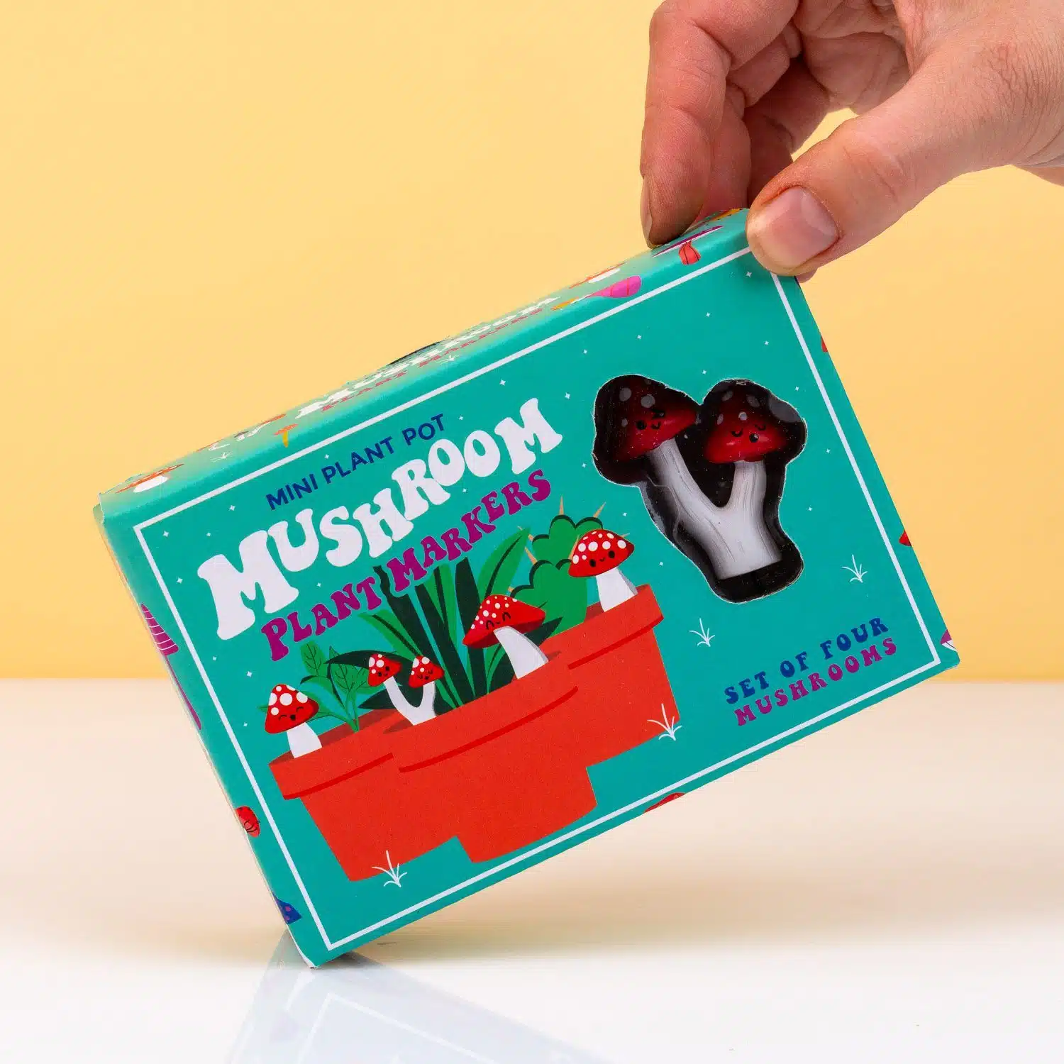 Blumentopf Pilze (Set von 4)