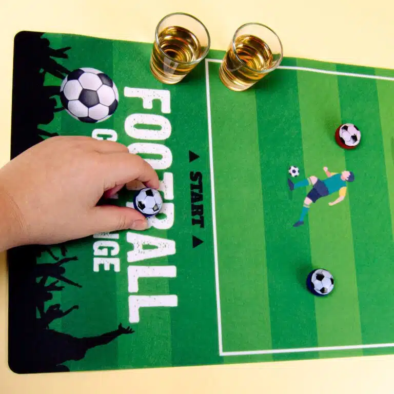 Sport Trinkspiel mit Schnapsgläsern