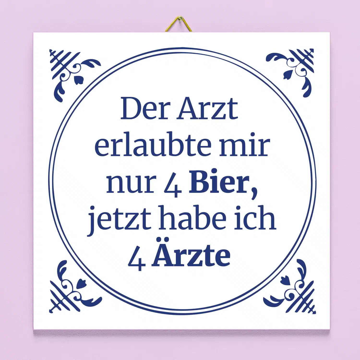 Kachel Der Arzt erlaubte mir nur 4 Bier