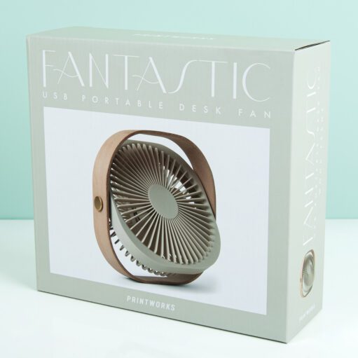 Wiederaufladbarer Ventilator mit Holzrahmen