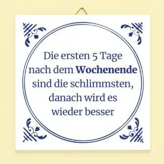 Kachel Die ersten 5 Tage