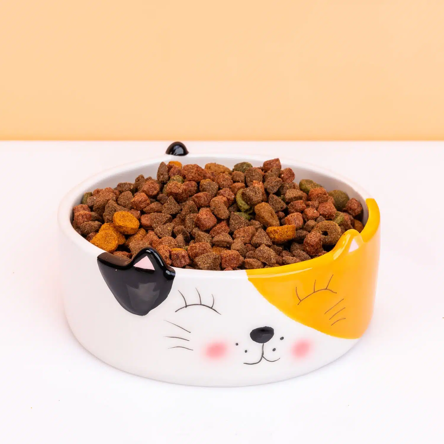 Katzen Futternapf mit Katzengesicht