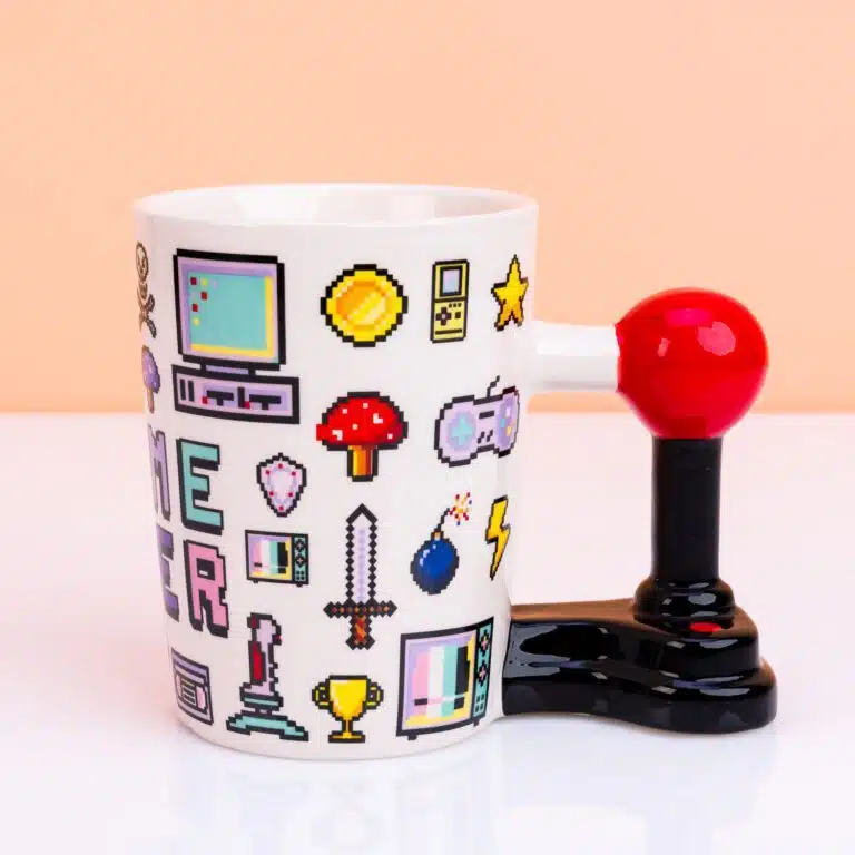 Game Over Tasse mit Joystick Griff