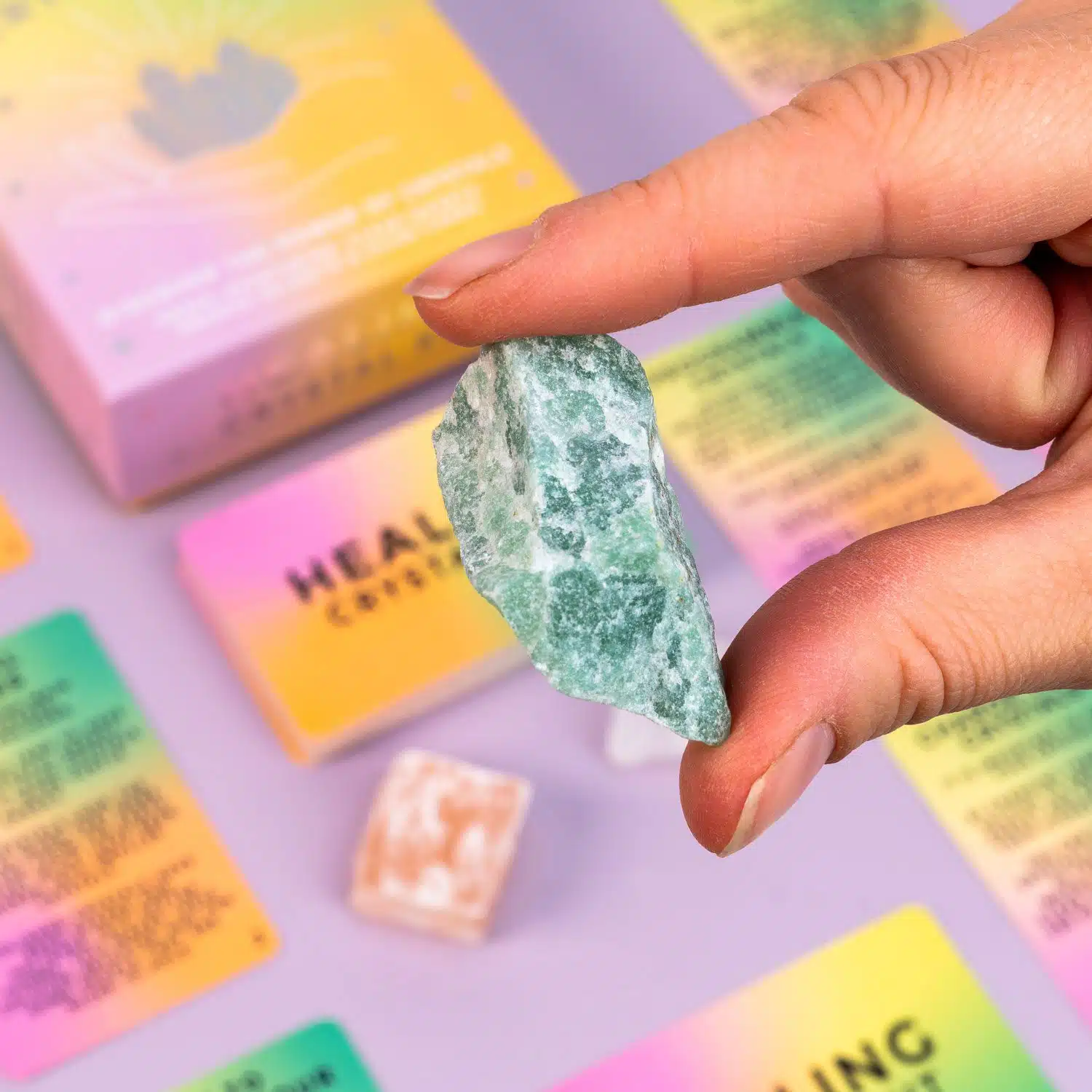 Heilende Kristallset mit drei Steinen