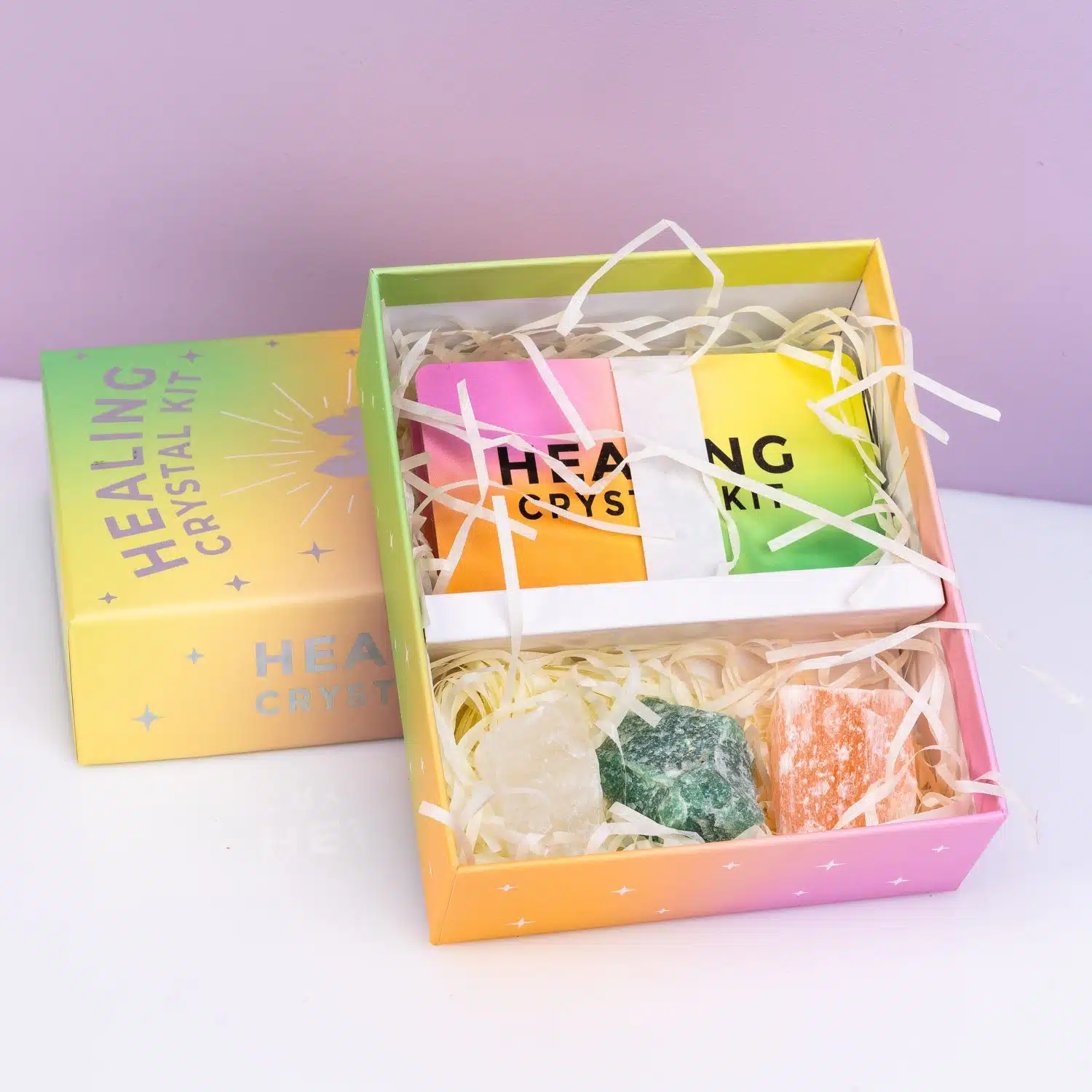 Heilende Kristallset mit drei Steinen