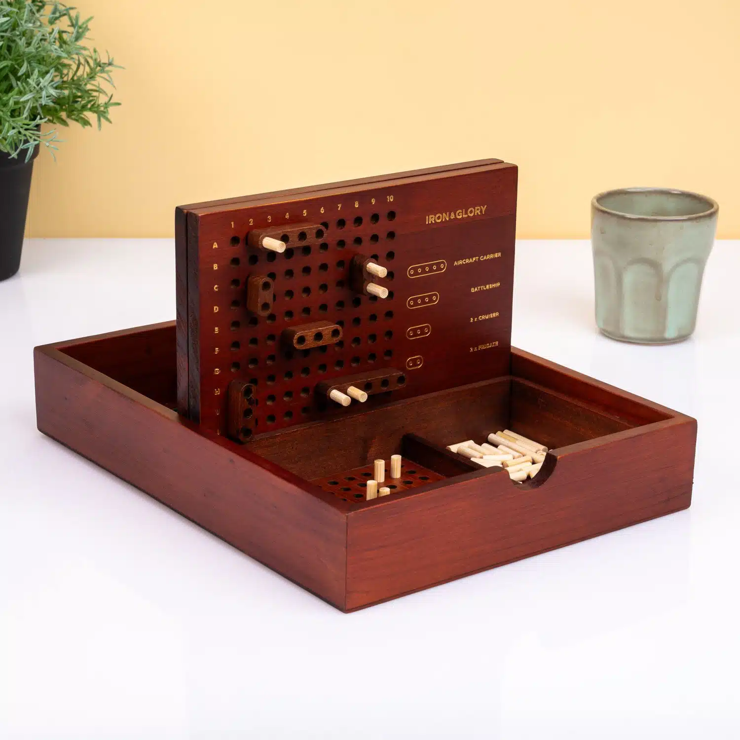 Holz Schiffeversenken Spiel