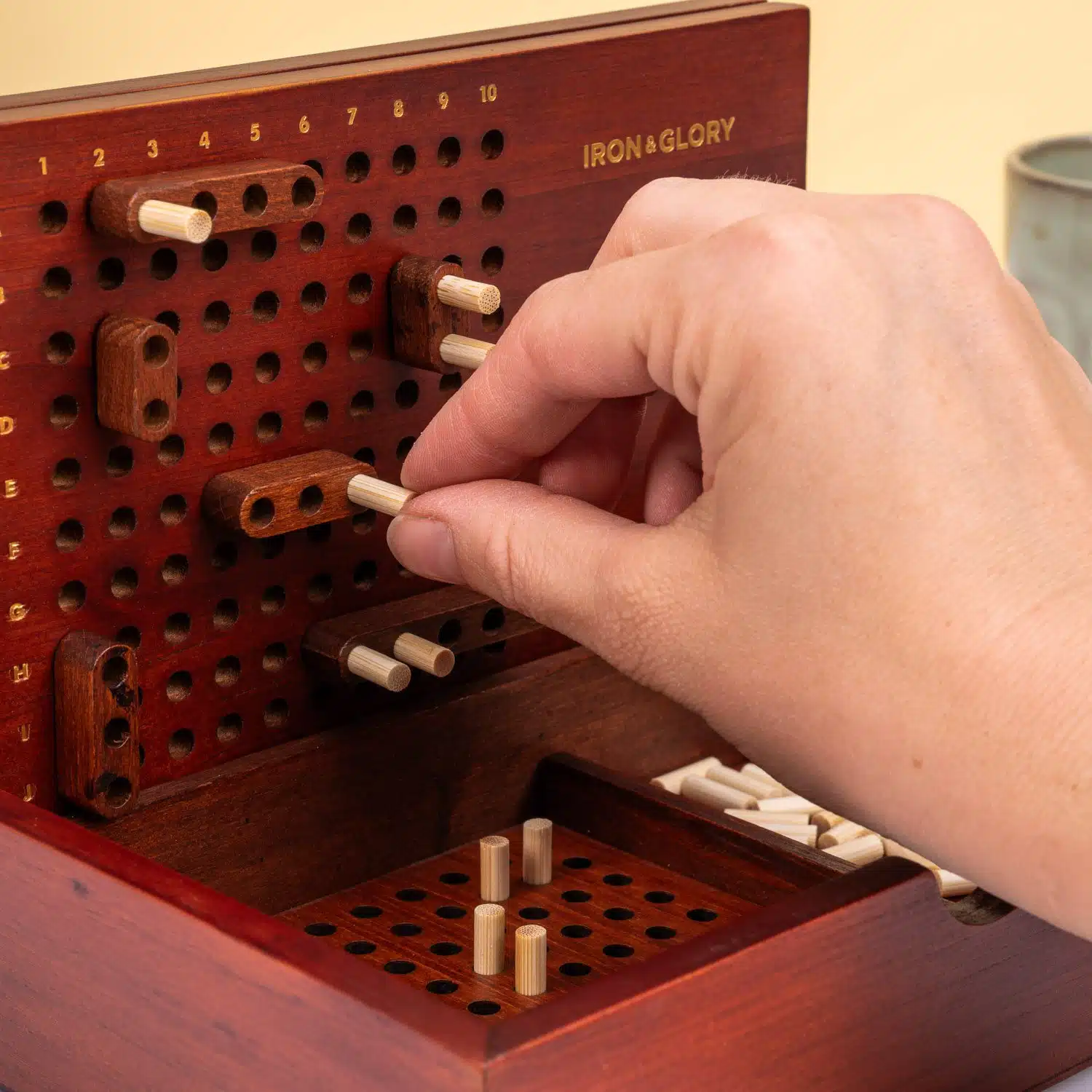 Holz Schiffeversenken Spiel