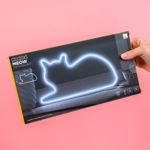 Neon-Katzenlampe