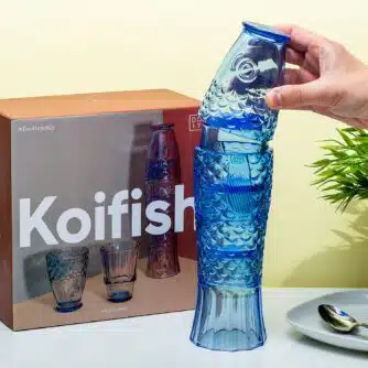 Koi-Gläser (Set von 4) - Blau