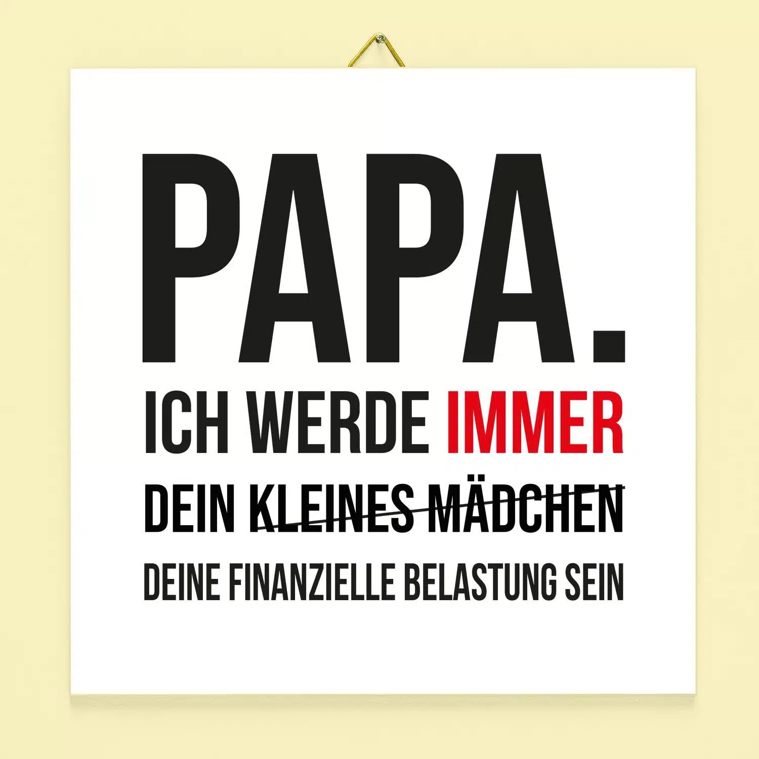 Kachel Finanzielle Belastung - Kleines Mädchen