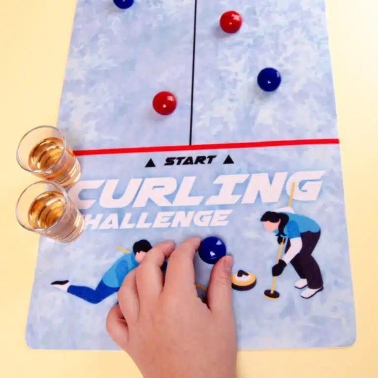 Sport Trinkspiel mit Schnapsgläsern