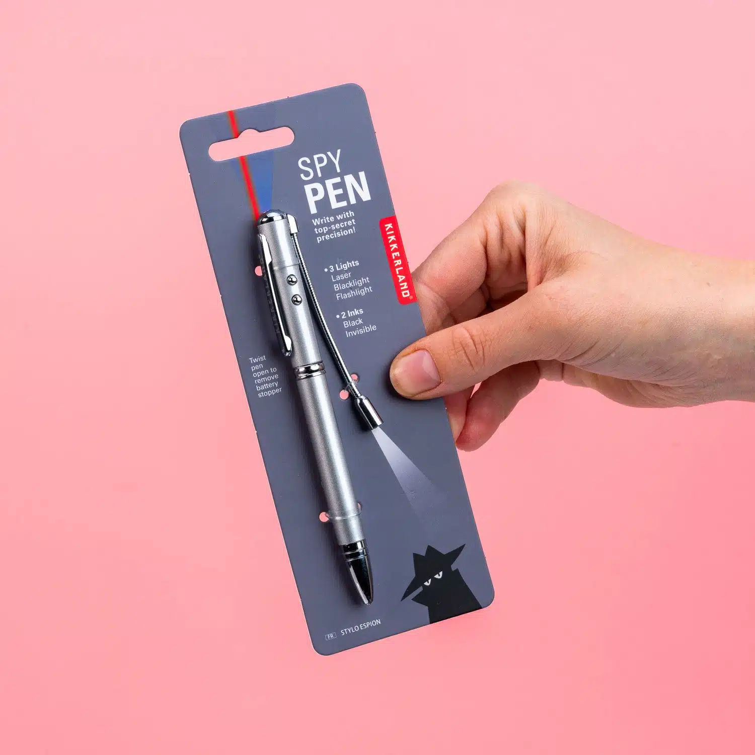 Stift mit unsichtbarer Tinte und Beleuchtung